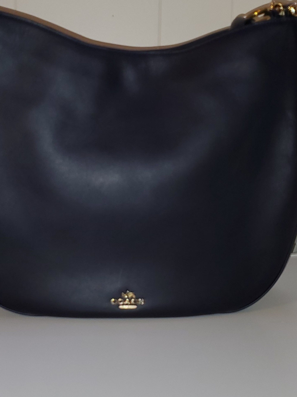 Coach Large Navy Nomad Hobo - Picture 5 of 13